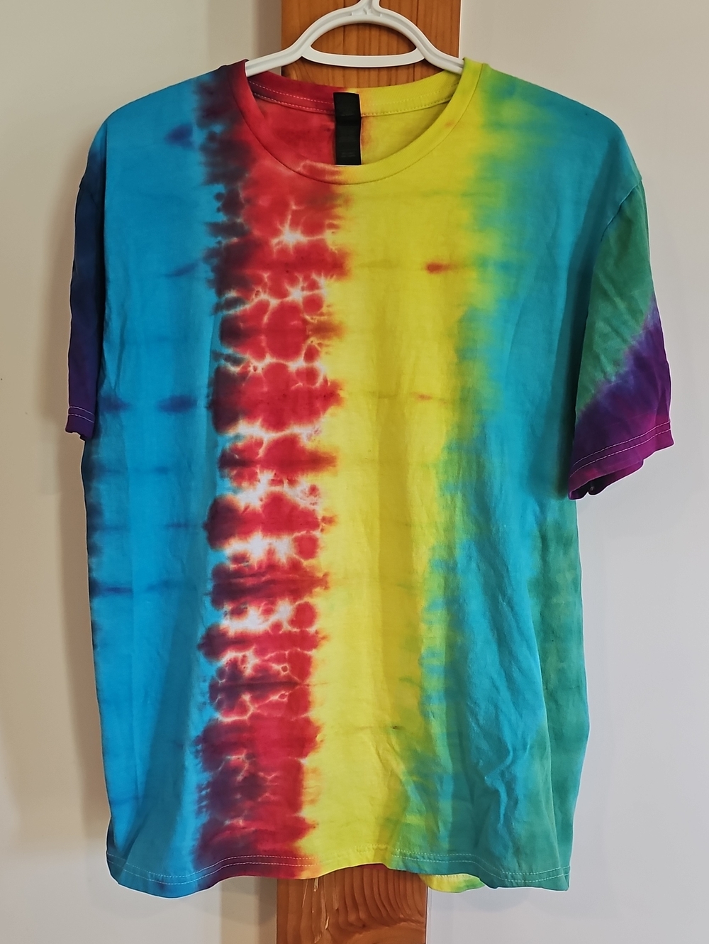 Cotton Tie-Dye Crew Neck T-Shirt - Multicolor